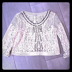 ⁉️SALE⁉️URBAN OUTFITTERS ECOTE CROCHET BLOUSE